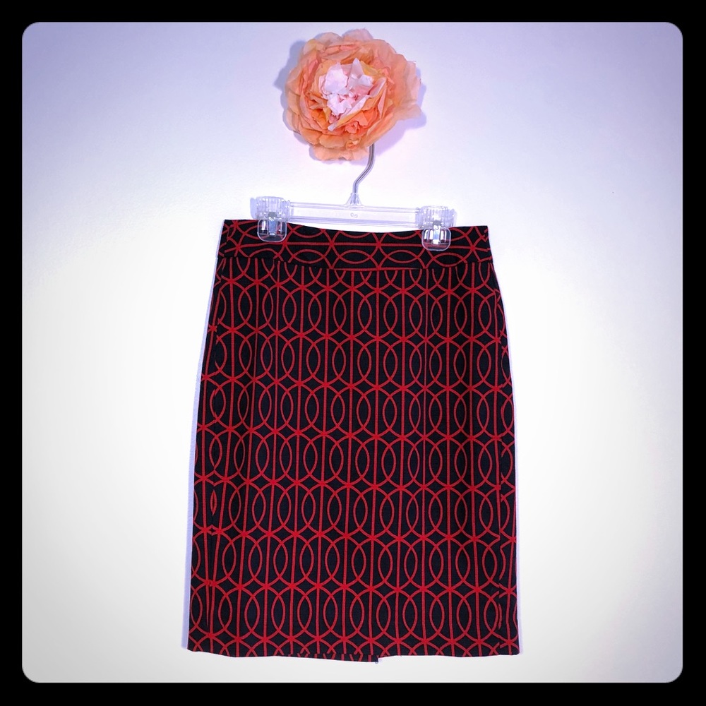 Banana Republic Factory Geometric Pencil Skirt 00P
